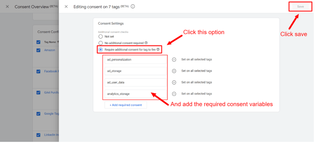 Step 9 Google Consent mode in GTM