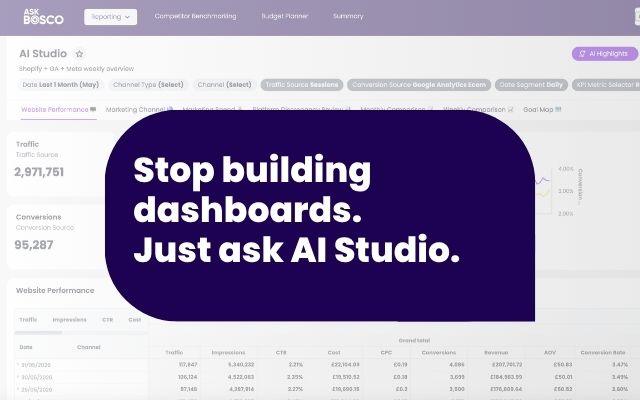 Stop building dashboards. Just ask AI Studio
