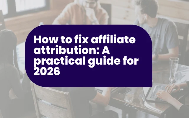 How to fix affiliate attribution: A practical guide for 2026