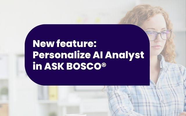 New feature: Personalize AI Analyst