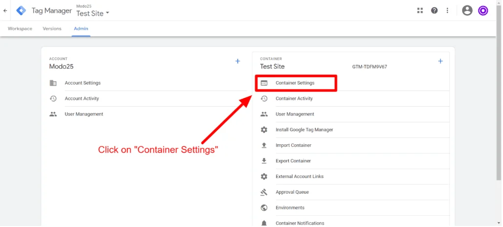 step 2 Google Consent Mode v2 setup in GTM
